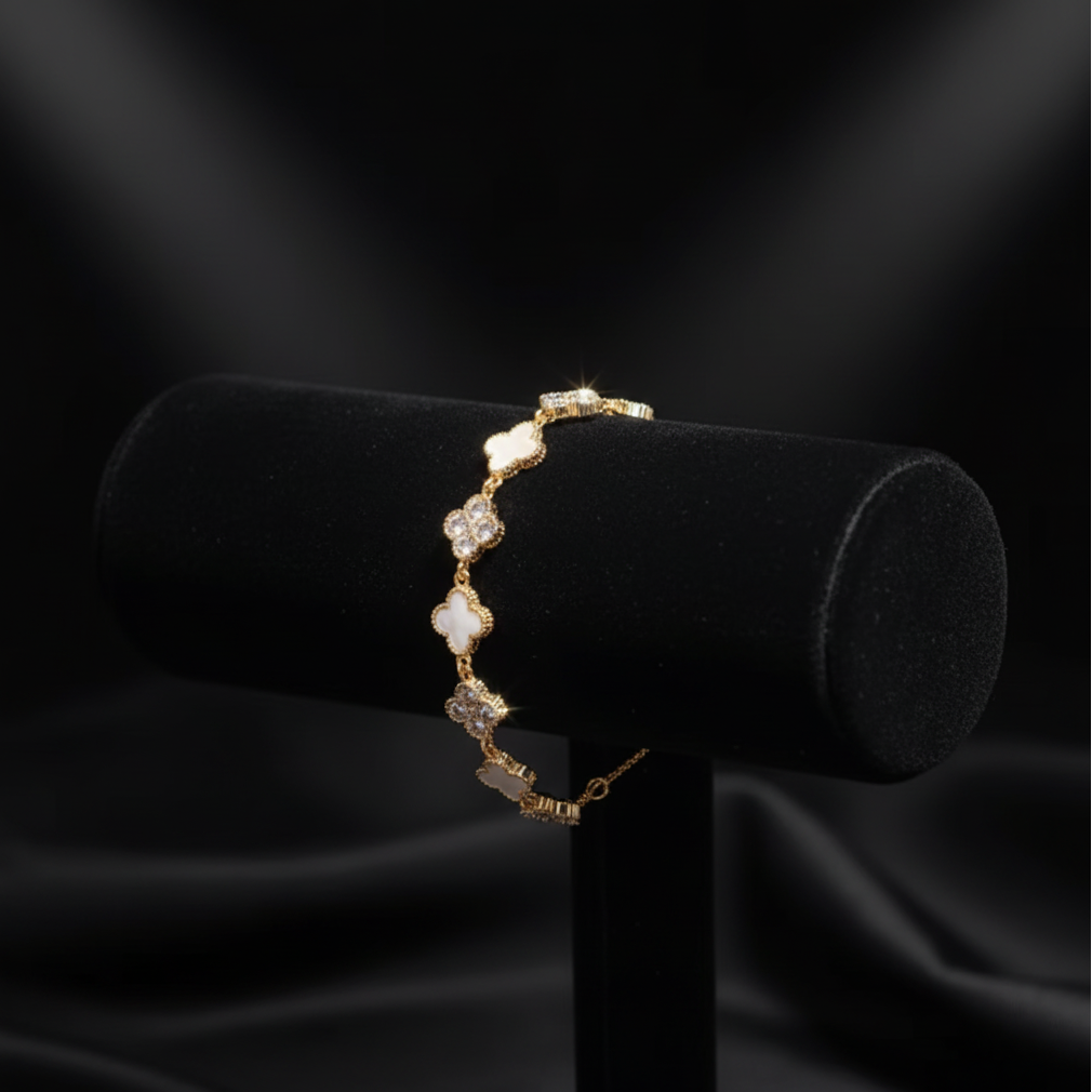 Fyrklöver Armband – Mother of Pearl Edition