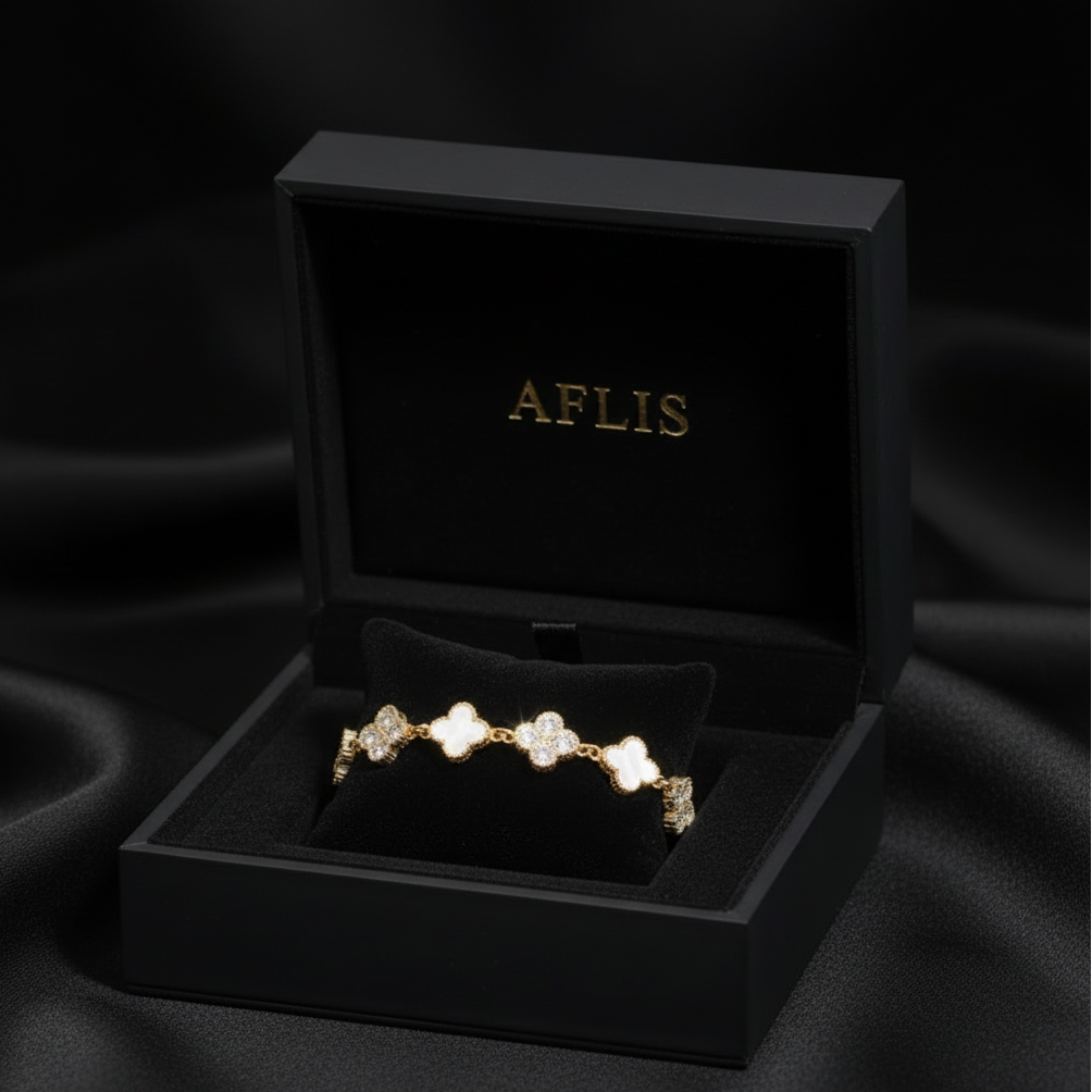 Fyrklöver Armband – Mother of Pearl Edition