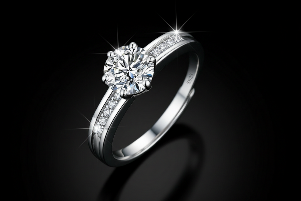 Celeste Glans Ring