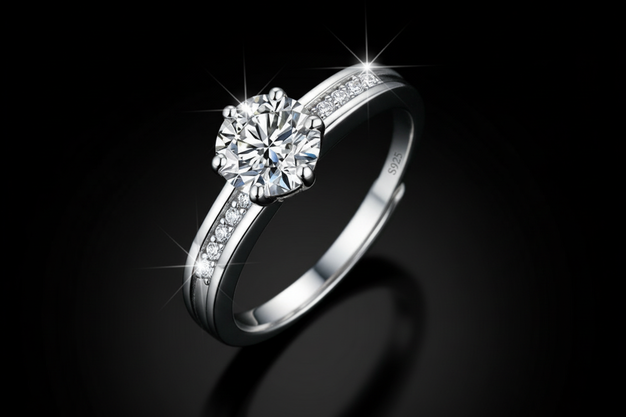 Celeste Glans Ring