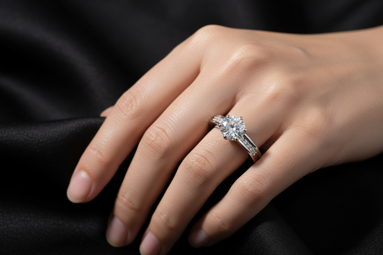 Celeste Glans Ring
