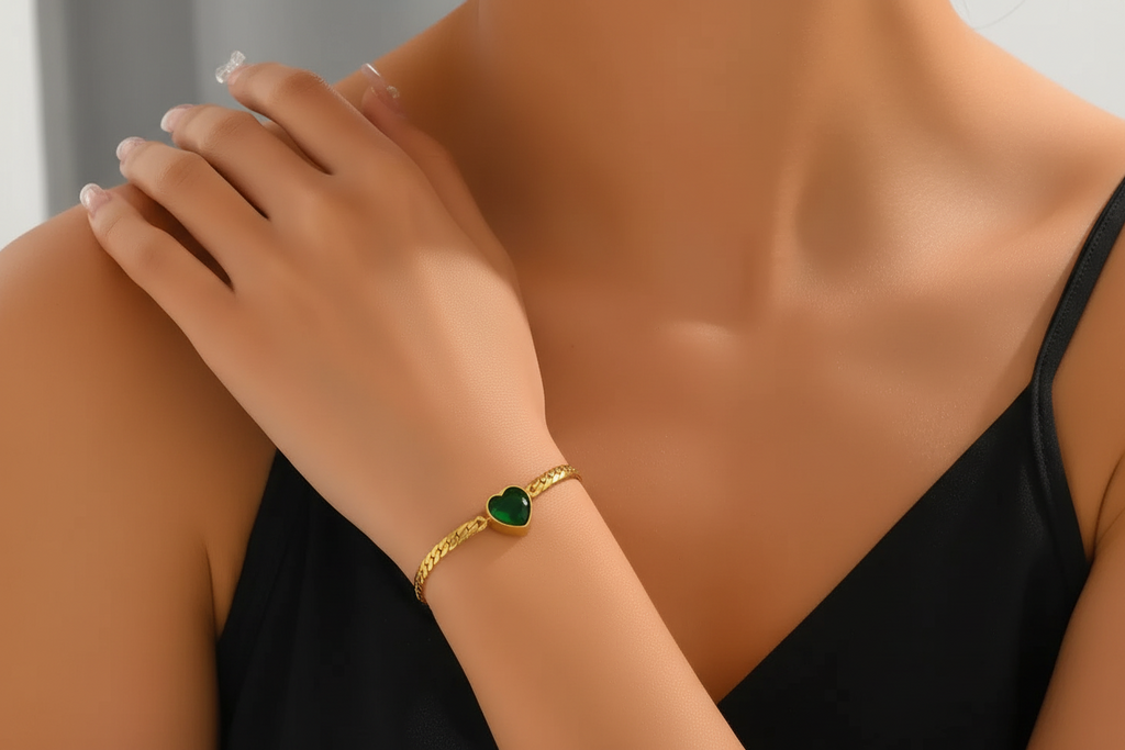 Golden Heart Layer Armbandet
