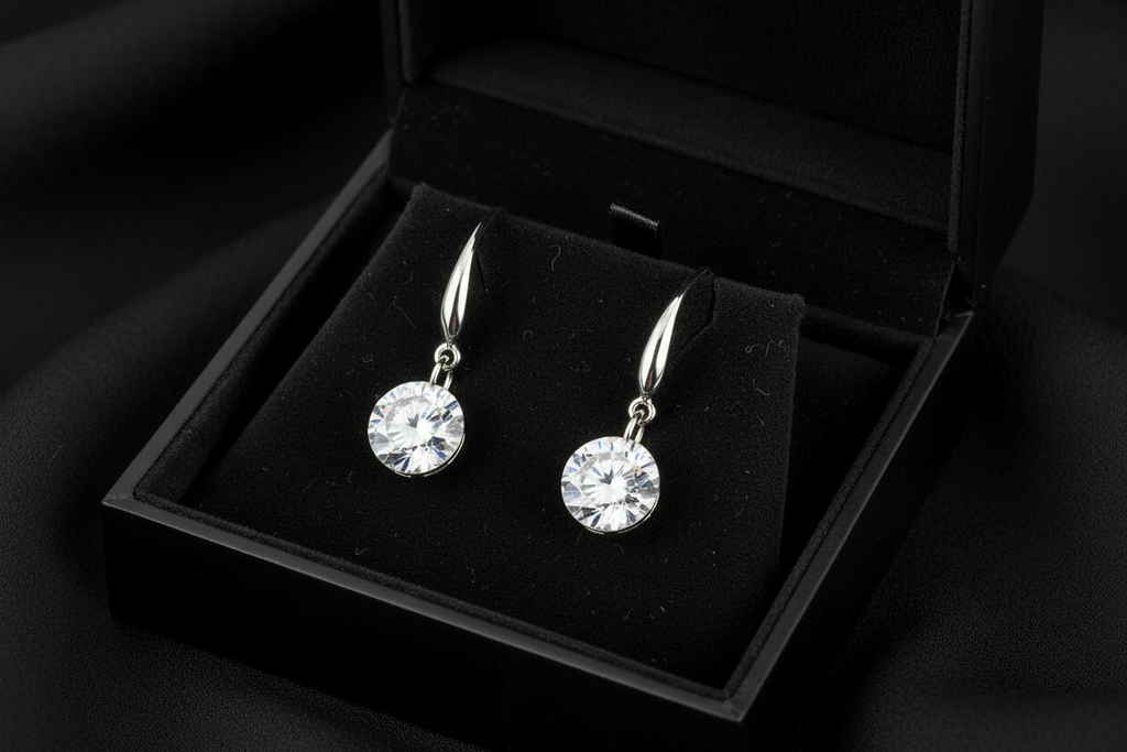 Luxe Crystal Drop örhängen