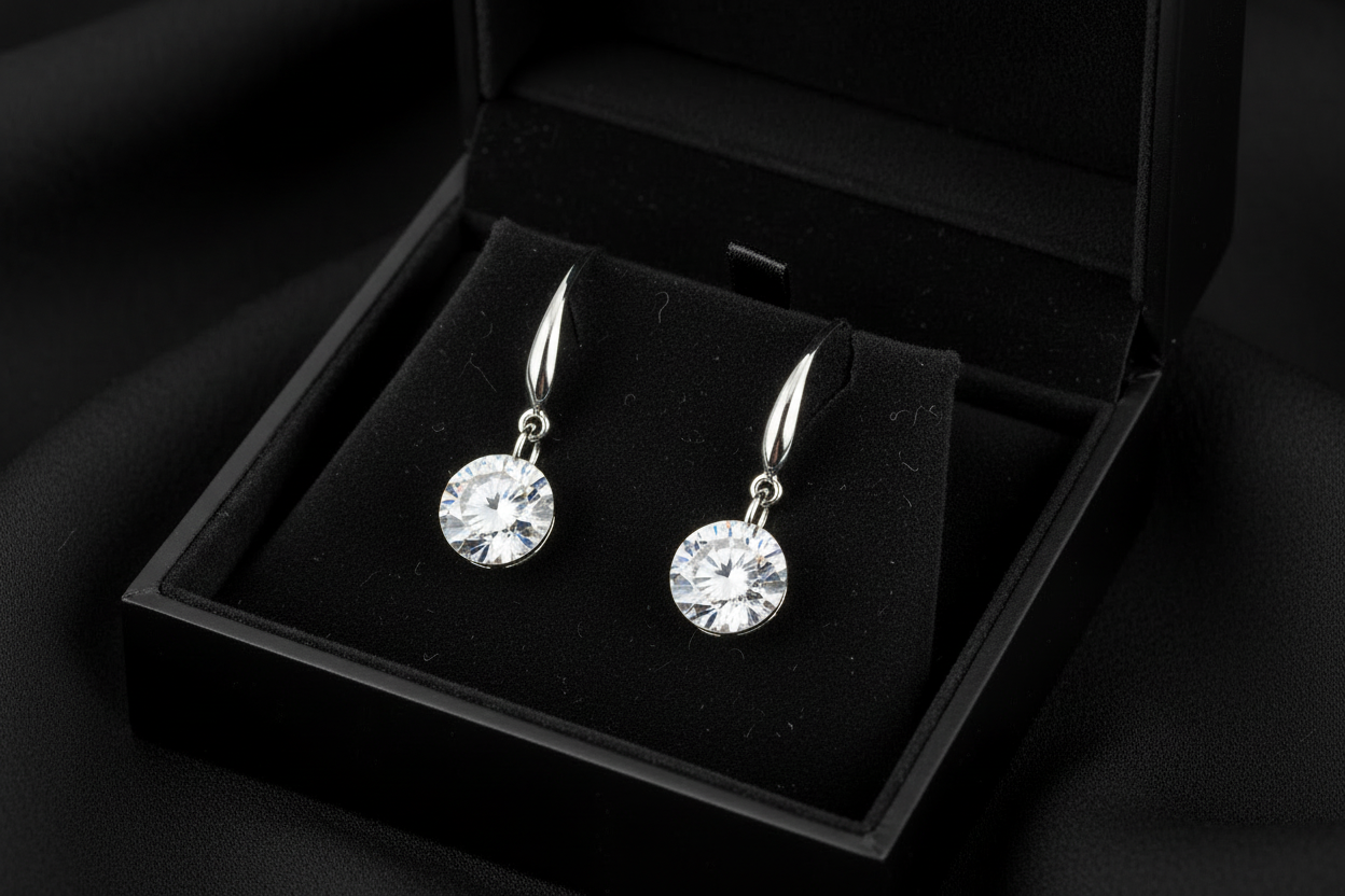 Luxe Crystal Drop örhängen