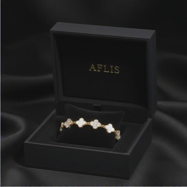 Fyrklöver Armband – Mother of Pearl Edition